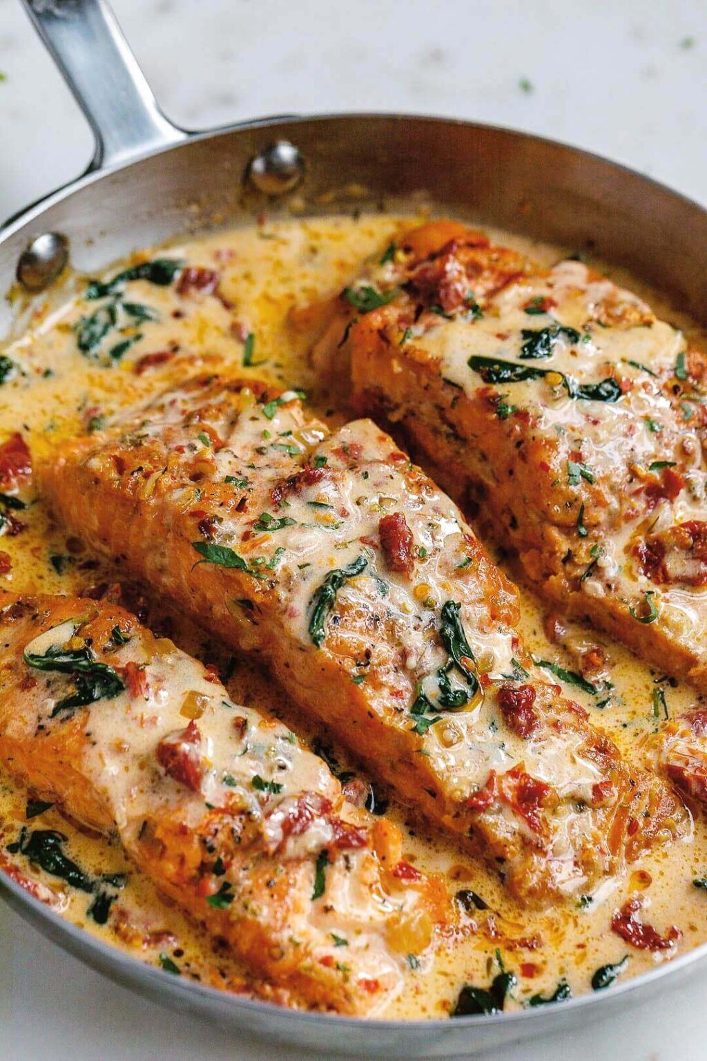 Creamy Garlic Tuscan Salmon - DietCrafts